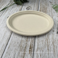 Placa oval biodegradable 100% compostable ecológica